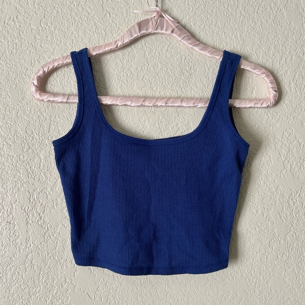 Pacsun Basics Blue Crop Tank Top 💙
